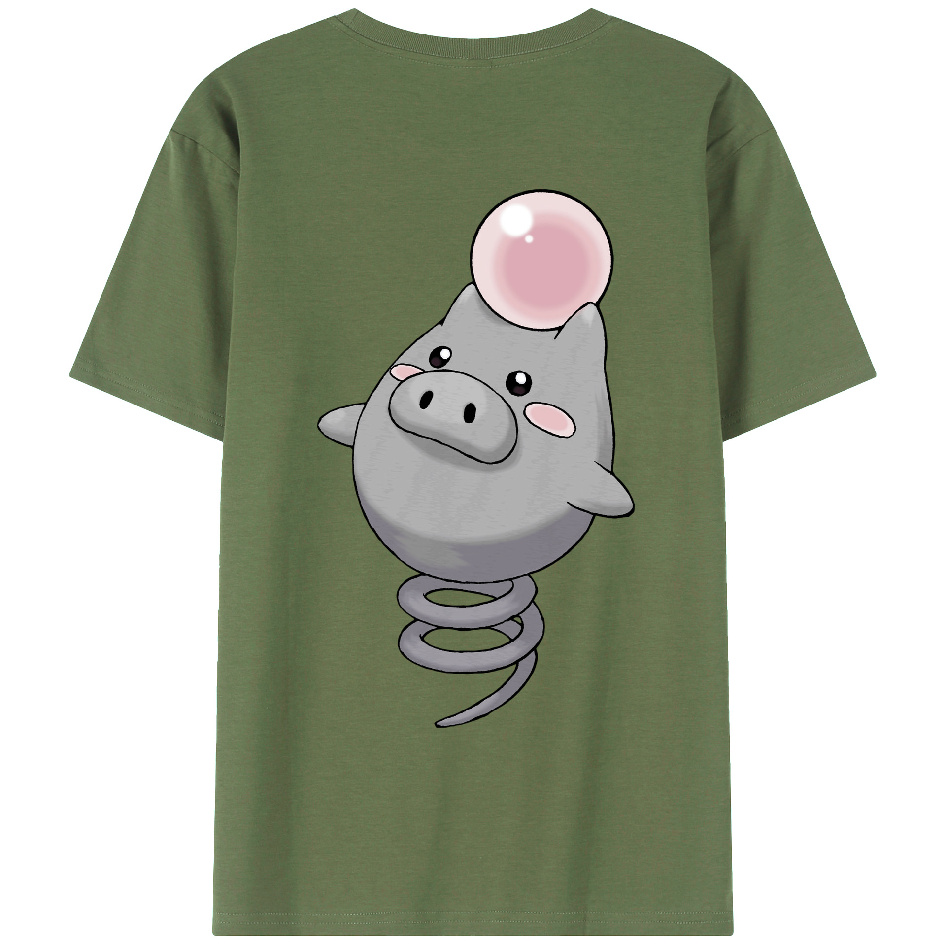 （画像用） ポケットモンスター Pokémon 綿100％ メンズ半袖Tシャツ（バックプリント） 通気性